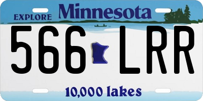 MN license plate 566LRR