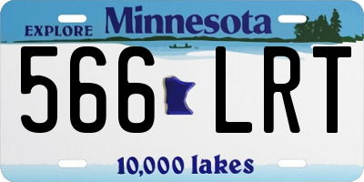 MN license plate 566LRT