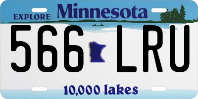 MN license plate 566LRU