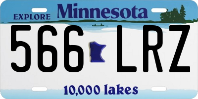 MN license plate 566LRZ