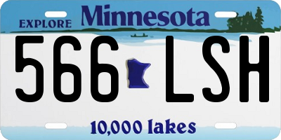MN license plate 566LSH