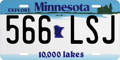 MN license plate 566LSJ