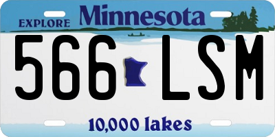 MN license plate 566LSM