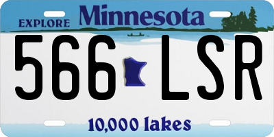 MN license plate 566LSR