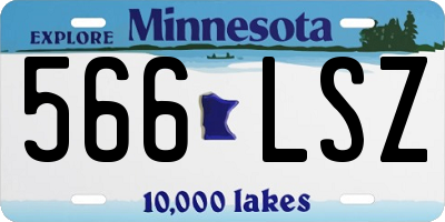 MN license plate 566LSZ