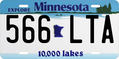 MN license plate 566LTA