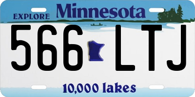 MN license plate 566LTJ