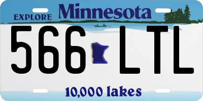 MN license plate 566LTL