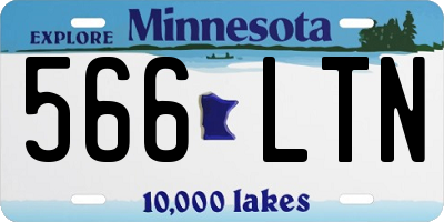 MN license plate 566LTN