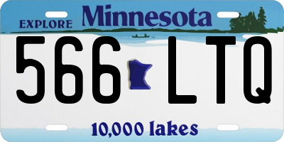 MN license plate 566LTQ