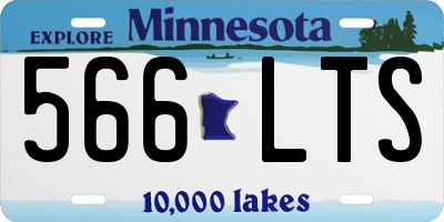 MN license plate 566LTS