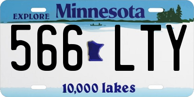 MN license plate 566LTY