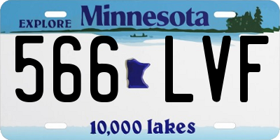 MN license plate 566LVF