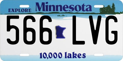 MN license plate 566LVG