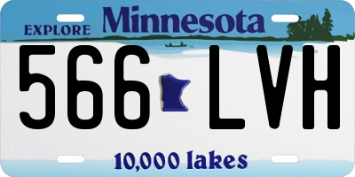 MN license plate 566LVH