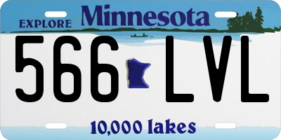 MN license plate 566LVL