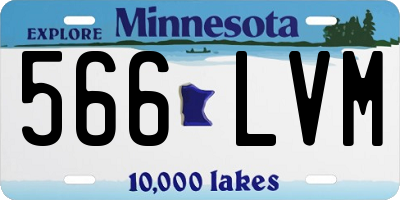 MN license plate 566LVM