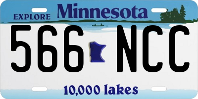 MN license plate 566NCC