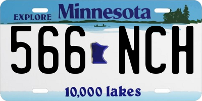 MN license plate 566NCH