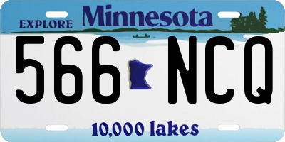 MN license plate 566NCQ