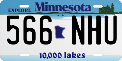 MN license plate 566NHU