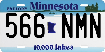 MN license plate 566NMN