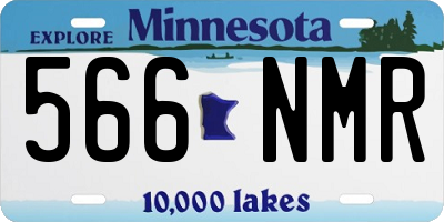 MN license plate 566NMR