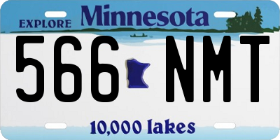 MN license plate 566NMT