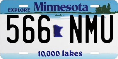 MN license plate 566NMU