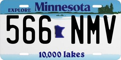 MN license plate 566NMV