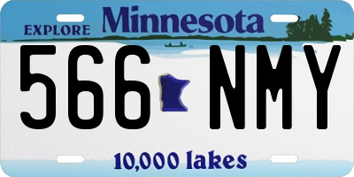 MN license plate 566NMY
