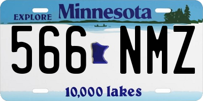 MN license plate 566NMZ