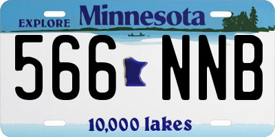 MN license plate 566NNB