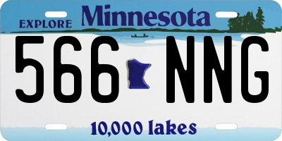 MN license plate 566NNG