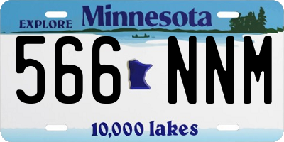 MN license plate 566NNM