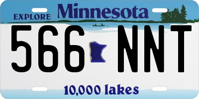 MN license plate 566NNT