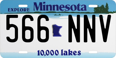 MN license plate 566NNV