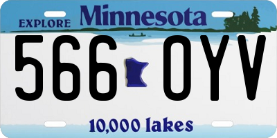 MN license plate 566OYV