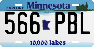 MN license plate 566PBL