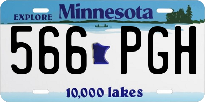 MN license plate 566PGH