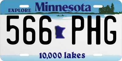 MN license plate 566PHG