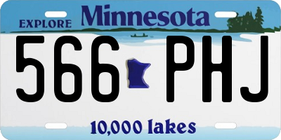 MN license plate 566PHJ
