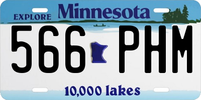 MN license plate 566PHM