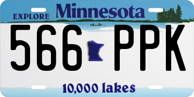 MN license plate 566PPK