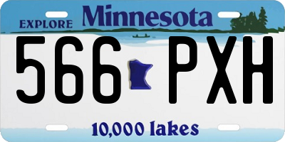 MN license plate 566PXH