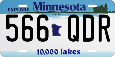 MN license plate 566QDR