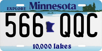 MN license plate 566QQC
