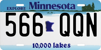 MN license plate 566QQN