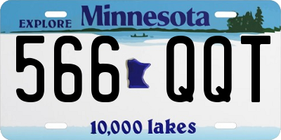 MN license plate 566QQT