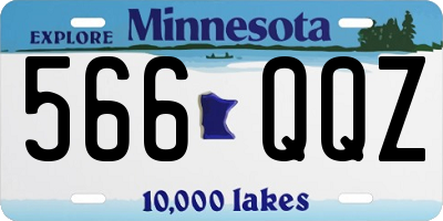 MN license plate 566QQZ